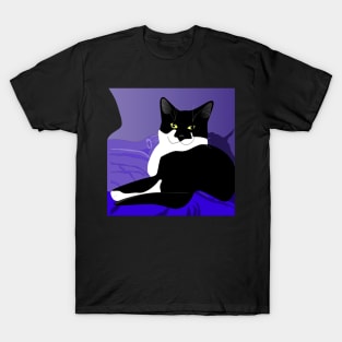 Cute Tuxedo Cat Mr Nelson Copyright TeAnne T-Shirt